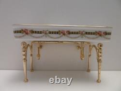 Dolls House Porcelain Sink Victorian Rose Reutter Miniature 112th Scale
