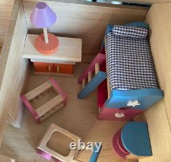 Dolls House Quality 3-storey Georgian Traditional Wooden Fully Furnished! Vgc