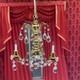 Dolls House Real Crystal Chandelier 3 Arm Gold Finish Miniature 12v Lighting