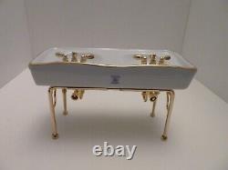 Dolls House Reutter Victorian Rose Double Sink Miniature 112th Scale Bathroom