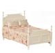 Dolls House Romantic White Single Bed Jbm Miniature 112 Scale Bedroom Furniture