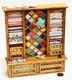 Dolls House Sewing Haberdashery Filled Wood Unit 112 Scale Miniature T1 Tumdee