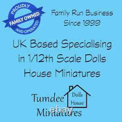Dolls House Sewing Haberdashery Filled Wood Unit 112 Scale Miniature T2 tumdee