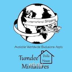 Dolls House Sewing Haberdashery Filled Wood Unit 112 Scale Miniature T5 tumdee