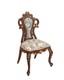 Dolls House Side Chair Victorian Walnut Gold Jbm Bedroom & Dining Room Furniture