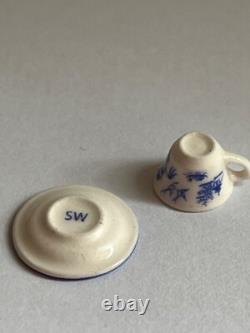 Dolls House Stokesay Ware Miniature Blue Willow Teacup & Saucer