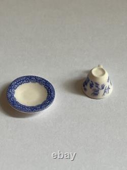 Dolls House Stokesay Ware Miniature Blue Willow Teacup & Saucer
