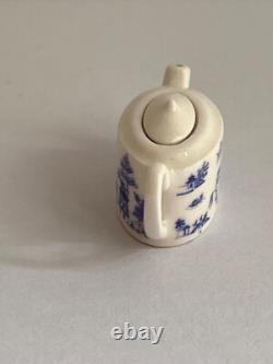 Dolls House Stokesay Ware Miniature Blue Willow Teapot