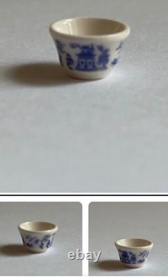 Dolls House Stokesay Ware Miniature Blue Willow Teapot