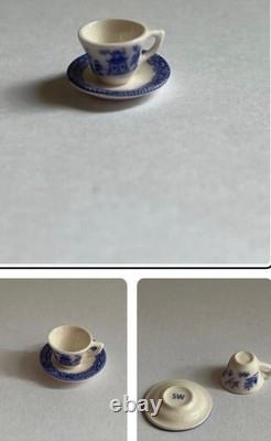 Dolls House Stokesay Ware Miniature Blue Willow Teapot
