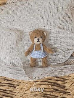 Dolls House Tiny Teddy OOAK Miniature Hand Sculpted Handmade Toy