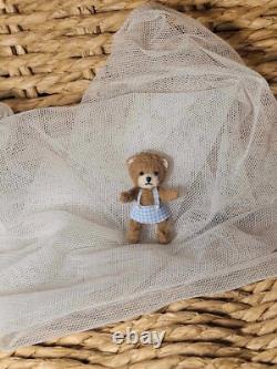 Dolls House Tiny Teddy OOAK Miniature Hand Sculpted Handmade Toy
