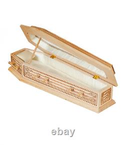 Dolls House Unfinished Coffin JBM Miniature Church Funeral Halloween Accessory