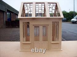 Dolls House Unglazed Conservatory Natural Finish MDF Kit Miniature 112 tumdee