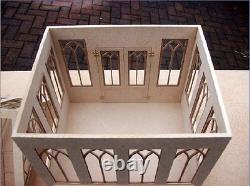 Dolls House Unglazed Conservatory Natural Finish MDF Kit Miniature 112 tumdee