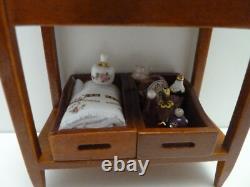 Dolls House Vanity Sink Unit Dresden Rose Reutter 112 Scale Jaspers Miniatures