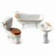 Dolls House Victorian Rose Reutter Porcelain Bathroom Suite Miniature 112 Scale