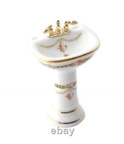 Dolls House Victorian Rose Reutter Porcelain Bathroom Suite Miniature 112 Scale