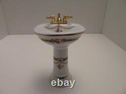 Dolls House Victorian Rose Reutter Porcelain Bathroom Suite Miniature 112 Scale