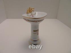 Dolls House Victorian Rose Reutter Porcelain Bathroom Suite Miniature 112 Scale