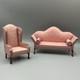 Dolls House Vintage 112 Sofa & Arm Chair Uk Artisan Arlettes Miniatures
