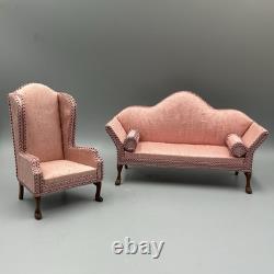 Dolls House Vintage 112 Sofa & Arm Chair UK Artisan Arlettes Miniatures