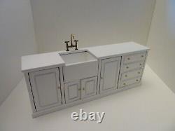 Dolls House Wall Shelf & White Sink Unit Miniature 112th JBM Kitchen Not 100%