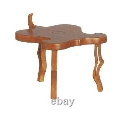 Dolls House Whimsical Walnut Side Table JBM Miniature Living Room Furniture