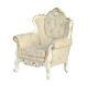 Dolls House White Victorian Armchair Jbm Miniature Rococo Living Room Furniture