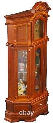 Dolls House Working Grandfather Clock & Accessories Miniature Reutter Furniture