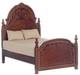 Dolls House York Bed Walnut Victorian Bedroom Furniture Platinum Miniature 112