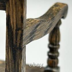 Dolls House miniature 112 hand carved chair by artisan Brian Rumble Tudor