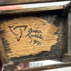 Dolls House miniature 112 hand carved chair by artisan Brian Rumble Tudor