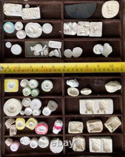 Dolls House miniature porcelain workshop contents. Rosalind Mercy artisan maker