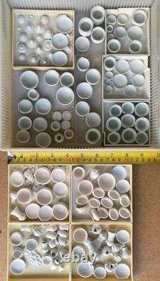 Dolls House miniature porcelain workshop contents. Rosalind Mercy artisan maker