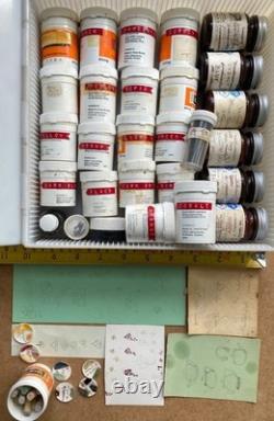 Dolls House miniature porcelain workshop contents. Rosalind Mercy artisan maker