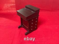 Dolls house Hand-made 112 Miniature Davenport Desk by Harold Cudworth 1992