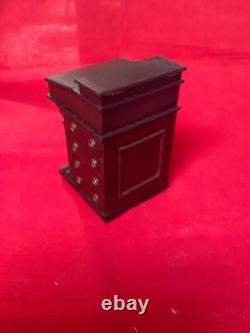 Dolls house Hand-made 112 Miniature Davenport Desk by Harold Cudworth 1992