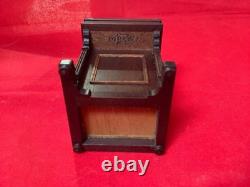 Dolls house Hand-made 112 Miniature Davenport Desk by Harold Cudworth 1992