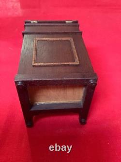 Dolls house Hand-made 112 Miniature Davenport Desk by Harold Cudworth 1992