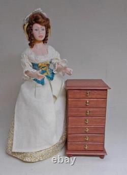 Dolls house Handmade Miniature Jarrah Wood Butterfly Display Unit