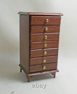 Dolls house Handmade Miniature Jarrah Wood Butterfly Display Unit