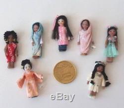 Dolls house LOT of 50 mini porcelain DOLLS by artisans scale 112 miniature