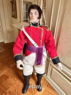 Dolls house Miniature 112 ARTISAN'Captain' gentleman doll by JILL BENNETT