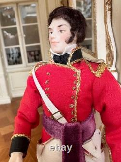 Dolls house Miniature 112 ARTISAN'Captain' gentleman doll by JILL BENNETT