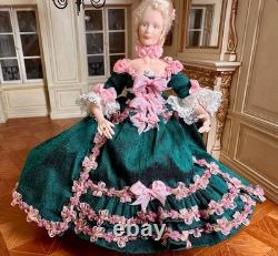 Dolls house Miniature 112 ARTISAN Georgian lady doll by ANGELIQUE