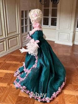 Dolls house Miniature 112 ARTISAN Georgian lady doll by ANGELIQUE