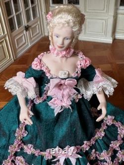 Dolls house Miniature 112 ARTISAN Georgian lady doll by ANGELIQUE