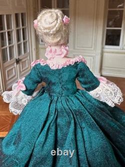 Dolls house Miniature 112 ARTISAN Georgian lady doll by ANGELIQUE