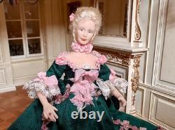 Dolls house Miniature 112 ARTISAN Georgian lady doll by ANGELIQUE